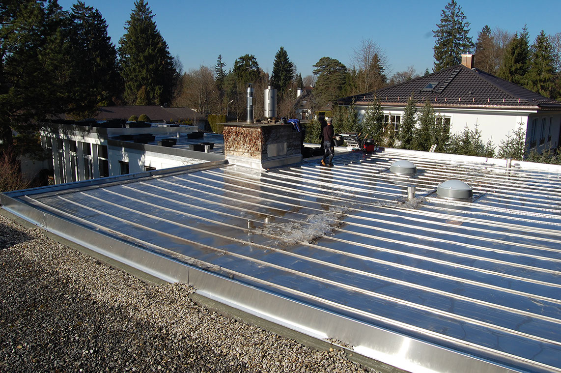 Edelstahldach RS 22-ES Rostfrei Flachdach